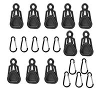 Itkcozcg 10pcs/Set Camp Tent Canopy Clip Rainproof Outdoor Tarp Rope Clips Awning Clips Fasten Buckle Fixed