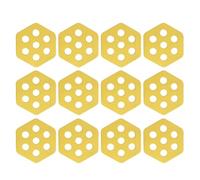 Itkcozcg 12lots Hexagonal Clear Surfs Tractions Pad Semi Clear Deck for Surfboards Surfing Accessories Antislip Mats Premium Deck