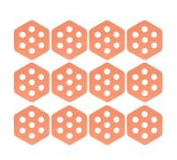 Itkcozcg 12lots Hexagonal Clear Surfs Tractions Pad Semi Clear Deck for Surfboards Surfing Accessories Antislip Mats Premium Deck