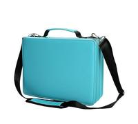 Itkcozcg 168/224 Slots Large Leather Marker Case with Shoulder Strap Multilayer Art Markers Carrying Bag Marker Pen