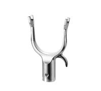 Itkcozcg 1Piece Metal Utility Hook for Closet Poles Replacement for High Reach Poles Hook Long Reach Stick Replacement Metal Clothes Fork Head