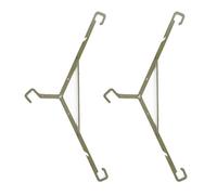 Itkcozcg 2pcs Portables Folded Clothes Drying Rack Space Saving Hangers Compacts Hangers for Travel and Outdoor