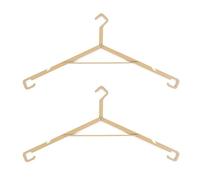 Itkcozcg 2pcs Portables Folded Clothes Drying Rack Space Saving Hangers Compacts Hangers for Travel and Outdoor