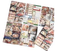 Itkcozcg 50 Sheets Panda Theme Memo Pad Simple Scrapbook Notepads Retro Paper Pad Writing Lovely Note For School