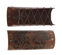Itkcozcg Clothing accessories, Wolf Head Arm Bracers for Adult Antique Arm Guards Cosplay Party Costume Role Playing Arm Gauntlets Photo Armwear
