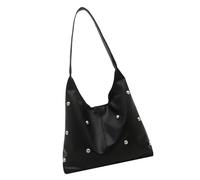 Itkcozcg Crescents Shoulder Bags For Women Lovely Hoboes Toted Handbag Under The Arm Purses Punk Rivet Clutches Purse With Buckle Crescents Shoulder Bags For Women