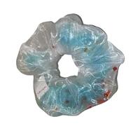 Itkcozcg Double Layer Mesh Scrunchie Aquarium for Women Elastic Hair Tie Comfortable Breathable Hair Accessories For