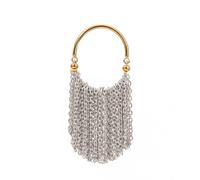 Itkcozcg Fashion Jewelry, Adjustable Size Rings Delicate Gold and Silver Color Chain Fringe Rings Stainless Steel Jewelry for Fashionable Women