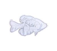 Itkcozcg Fashion Jewelry, Fishing Desktop Ornaments Wall Pendant Silicone Mould for Epoxy Resin Casting Animal Modern Home Decorations