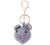 Itkcozcg Fashion Jewelry, Mouse/Hamster Yarn Charm Keyring Soft Knitted Keychain Handmade Crochet Key Chain Colorful Bag Pendant for Women Girls