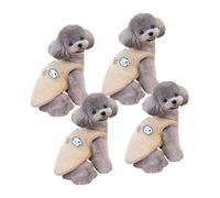 Itkcozcg Fleece Lined Dog Vests for Cold Weather Insulation Easy Back Closures Systems Comfortable for Daily Walks Dog Vests Back Opening