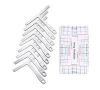 Itkcozcg Guitar Radius Gauge & String Height Ruler set Universals Guitar Gauge Tool Ruler for Guitar Setup Luthiers