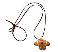 Itkcozcg Handcraft Bread Inspired Jewelry Pretzel Sturdy Bagel Pendants Jewelry Accessory For Creative Outfits Daily Use Bread