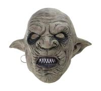 Itkcozcg Holiday Decors, Cool Goblins Mask with Earrings on the Ear Halloween Horror Mask Creepy Costume Party Cosplay Props Men Latex Scary Mask