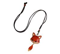 Itkcozcg Natural Timbers Carved Adorable Foxes Figure Pendant Suitable for Jewelry Keychain Purse Accent and Thoughtful Gift Giving Foxes Shaped Accessory