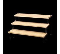 Itkcozcg Office Supplies, Clear Acrylic Display Stand for Models and Collectibles 5 Tiered Risers Rack for Figures, and Cosmetics