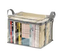 Itkcozcg Office Supplies, Foldable Books Box Waterproof Toy Box Books Storage Box Books Organizers Clear Clothes Storage Bag for Dormitory Household