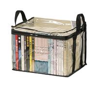 Itkcozcg Office Supplies, Foldable Books Box Waterproof Toy Box Books Storage Box Books Organizers Clear Clothes Storage Bag for Dormitory Household