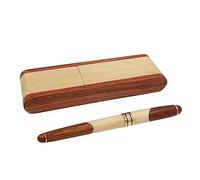 Itkcozcg Office Supplies, Wood Ballpoint Pen Sets, Luxury Gel Rollerball Writing Pens Men with Storage Cases Business Pen Pens