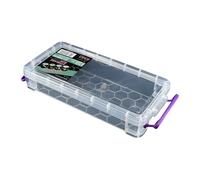 Itkcozcg Pencil Box Clear Pencil Case Desk Organisers Pen Box Stackable Pencil Bag Small Storage Box School Supplies