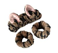 Itkcozcg Popular Furry Plush Hairband and Wrist Wash Band for Female Everyday Use Face Washing Makeup Application Headwear