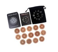 Itkcozcg Portable Ancient Norses Runic Stone Symbols Norses Divination Tool Travel Friendly for Tabletop Activity Collectible Handmade Runes