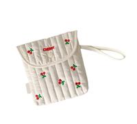 Itkcozcg Portable Reusable Sanitary Product Storage Pouches Decorative Cartoon Bows Design Travel Friendly Cosmetic Bag For Women Soft Lining Menstrual Supply Case