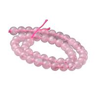 Itkcozcg Smooth Rose Crystal Bead Strands Bracelets Charms & Home Decor Embellishments Gemstones Beads