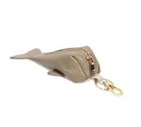 Itkcozcg Whale Leather Coin Purse with Chain Small Change Keychain Card Holder Keychain Pouches Small Keychains Wallet Minis Leather Coin Chain