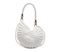 Itkcozcg Women Beach Bag Fashion Crossbody Bag Trendy Shoulder Seashells Conch Handbag Handwoven Messengers For Daily Women Crossbody Fashion Shoulder Stylish Handbag Handwoven Seashells