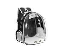 ITKXRVJZM Pet Bag Cat Pet Carrier Backpack Transparent Capsule Bubble Pet Backpack Small Animal Puppy Kitty Bird Breathable Pet Carrier for Travel Portable(Black2 SP1858A)