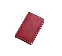 ITKXRVJZM wallet Blocking Protected Magic Thief ID Credit Card Holder Case Fit For Smart Minimalist Wallet Men Women Slim Cash Cardholder Portable, One Color, Wine red