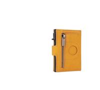 ITKXRVJZM wallet Theft Credit Card Holder Men Wallet Bank Cardholder Case Minimalist Wallets Air Tag Tracker Choice Portable, One Color, Yellow