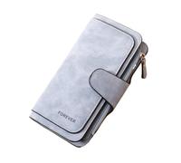 ITKXRVJZM wallet Women's Korean Version Wallet Three Fold Fashion Women's Bag Multi-card Portable, One Color, Blue C157-1