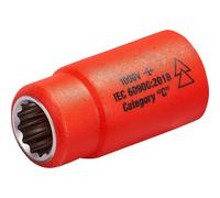 ITL 1/2" Drive Insulated Bi Hexagon Socket 1/2" 17mm