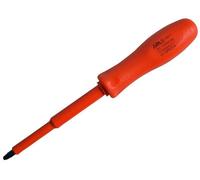 Itl Insulated Pozidrive Screwdriver Pozi No.2 100mm For Safe Live Line Working