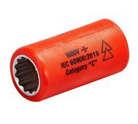 ITL Insulated Premium 13mm Insulated 3/8 Inch Drive Socket For Electrical Safety