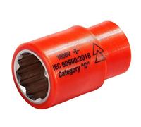 ITL Insulated Premium Insulated 3/8-Inch Drive Socket - 17mm For Electrical Safety And Performance