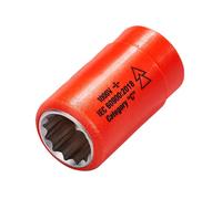 ITL Insulated Tools 1/2" Drive 17mm Insulated Socket - VDE Certified High Voltage Safety Tool