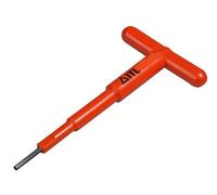 ITL Insulated Tools 4mm Light T Handle Hex Driver - VDE Certified - Ergonomic T-Grip - Chrome Vanadium Shaft - Safe for Live Electrical Work - Lightweight Design