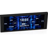 ITleads Trofeo Vision 6.8 Inch AIO LCD Display, USB Type-C Port, Real Time Hardware Monitoring, 1280 x 480 Resolutions, Predefined and DIY Themes for Gaming PC Case/Cooler