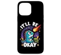 It'll Be Okay Cute Dinosaur Watching Meteorite Pessimist Case for iPhone 13 Pro Max