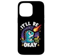 It'll Be Okay Cute Dinosaur Watching Meteorite Pessimist Case for iPhone 14 Pro Max