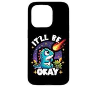It'll Be Okay Cute Dinosaur Watching Meteorite Pessimist Case for iPhone 15 Pro