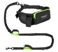 ITNAST Hands Free Dog Leash for Medium Large Dogs, Waist Support, Padded Bungee Dog Leash with Reflective Stitching for Walking, Jogging, Running, Hiking and Dog Training