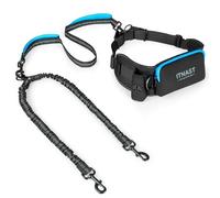 ITNAST Hands Free Double Dog Leash Tangle Free, Lumbar Support Dual Leash for Medium Large 2 Dogs With Bungee, Waist Bag, Padded Handles,Reflective Stitching for Dog Walking, Jogging, Hiking, Training