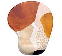 ITNRSIIET Mouse Pad, Ergonomic Mouse Pad with Gel Wrist Rest Support, Gaming Mousepad with Lycra Cloth, Non-Slip PU Base for Gaming Computer, Laptop, Home, Office & Travel,Abstract Art Style
