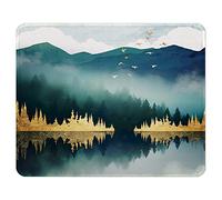 ITNRSIIET Mouse Pad with Stitched Edges, Premium-Textured Mouse Mat Pad, Non-Slip Rubber Base Mousepad for Gaming Laptop Computer & PC 260×210×3mm, Landscape Forest