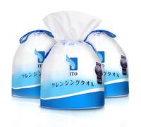 ITO Disposable Face Towel, 70 Count Ultra-Soft 1-Second Quick-Dry Face Towels, Gentle for Sensitive Dry Oily Skin, Facial Towels for Daily Cleansing Makeup Removal (3 Packs)