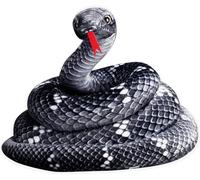 ITODA 200CM Snake Stuffed Animal Plush Toy Realistic Toy Lifelike Snake Plush Doll Pillow Giant Long Fake Snakes Cuddly Toy for Birthday Party Prank Props